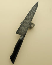 Charger l'image dans la galerie, Couteau de chef en damas et manche en Ebène