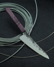 Charger l'image dans la galerie, Couteau universel 138mm manche peuplier stabilisé violet