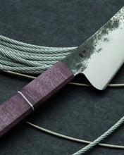Charger l'image dans la galerie, Couteau universel 138mm manche peuplier stabilisé violet